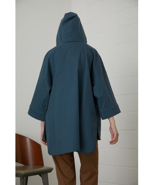 RIM.ARK（リムアーク）の「Hood big PO（パーカー・レディース・ブラック/ブルー・FREE）」の10枚目の写真