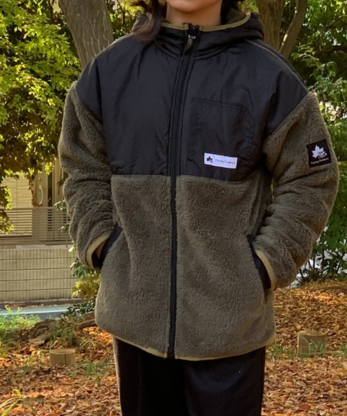 セール】【30】〔LOGOS/ロゴス〕ボアフリース フルジップ フード