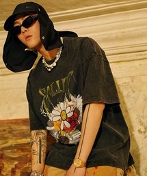 SAD REBORN DOLLS | 『SALUTE/サルーテ』Washed Flower Vintage Tee by SALUTE/ウォッシュド フラワー ヴィンテージ加工 Tシャツ カットソー(Tシャツ/カットソー)