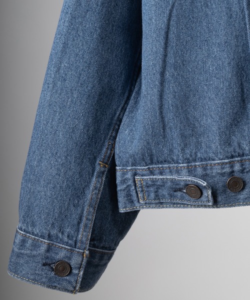Levi's(リーバイス)の「【Levi's/リーバイス】STAY LOOSE TYPE1 デニムジャケット(カバーオール・メンズ・ダークインディゴブルー/ライトインディゴブルー・S/M/L)」の3枚目の写真
