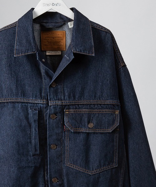 Levi's(リーバイス)の「【Levi's/リーバイス】STAY LOOSE TYPE1 デニムジャケット(カバーオール・メンズ・ダークインディゴブルー/ライトインディゴブルー・S/M/L)」の6枚目の写真