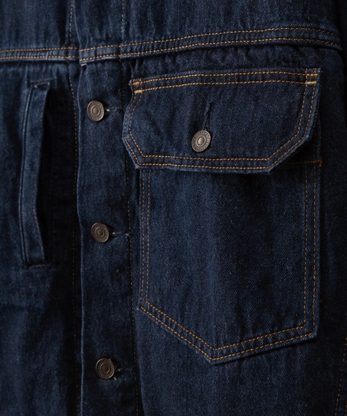 Levi's(リーバイス)の「【Levi's/リーバイス】STAY LOOSE TYPE1 デニムジャケット(カバーオール・メンズ・ダークインディゴブルー/ライトインディゴブルー・S/M/L)」の8枚目の写真