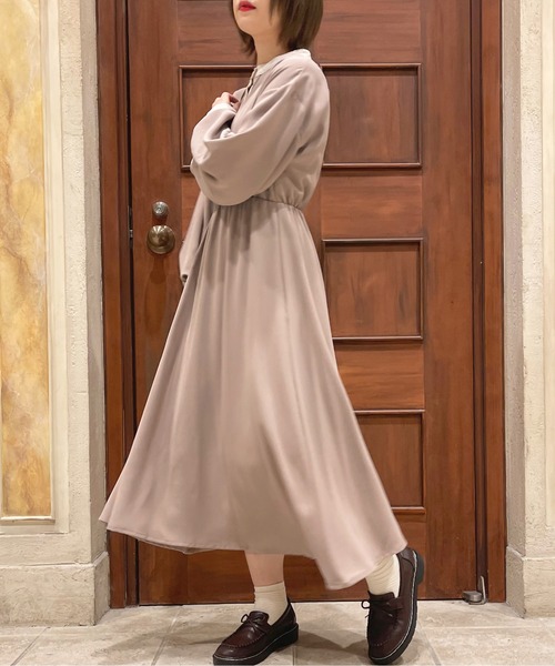 配色ワンピ【ZOZOTOWN限定アイテム】【8PO】（ワンピース）｜apres