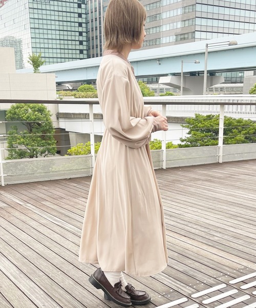 apres jour(アプレジュール)の「配色ワンピ【ZOZOTOWN限定アイテム】【8PO】(ワンピース・レディース・ブルー/ベージュ/モカ・X-LARGE/SMALL/MEDIUM)」の20枚目の写真