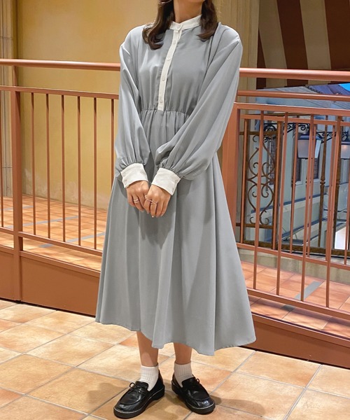 配色ワンピ【ZOZOTOWN限定アイテム】【8PO】（ワンピース