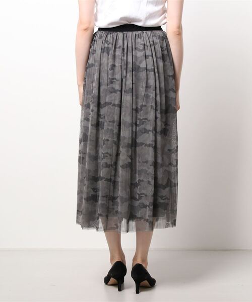 Te chichi（テチチ）の「柄アソートチュールロングスカート（スカート・レディース・ブラウン/カーキ・ﾌﾘ-）」の4枚目の写真