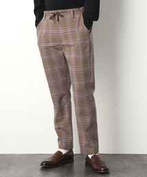 チェック柄 イージーパンツ