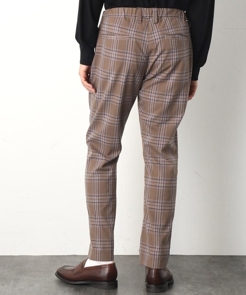 COMME　CA COMMUNE（コムサコミューン）の「チェック柄 イージーパンツ（スラックス・メンズ・ネイビー/ブラウン/グレー・SMALL/MEDIUM/LARGE）」の8枚目の写真
