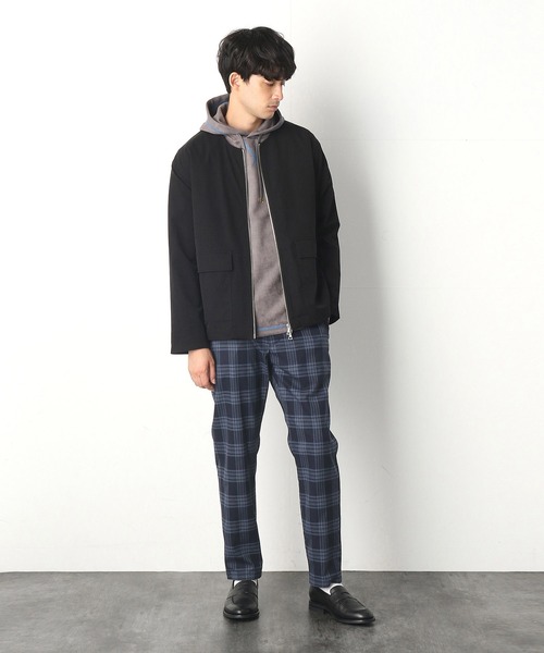 COMME　CA COMMUNE（コムサコミューン）の「チェック柄 イージーパンツ（スラックス・メンズ・ネイビー/ブラウン/グレー・SMALL/MEDIUM/LARGE）」の5枚目の写真