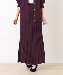 DRESKIP | もちもちプリ-ツニットスカート【藤本美貴さん着用商品】(スカート)