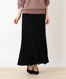 DRESKIP | もちもちプリ－ツニットスカート【藤本美貴さん着用商品】(スカート)