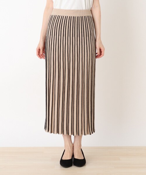 DRESKIP(ドレスキップ)の「◆もちもちプリ-ツニットスカート(スカート・レディース・ブラック/ライトベージュ/ブラウン系その他2/ベージュ系その他6/ブラック系3/パープル系・02/03/04)」の7枚目の写真