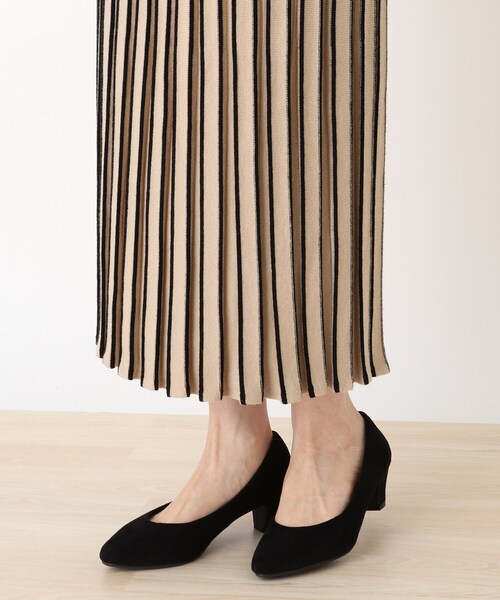 DRESKIP(ドレスキップ)の「◆もちもちプリ-ツニットスカート(スカート・レディース・ブラック/ライトベージュ/ブラウン系その他2/ベージュ系その他6/ブラック系3/パープル系・02/03/04)」の11枚目の写真