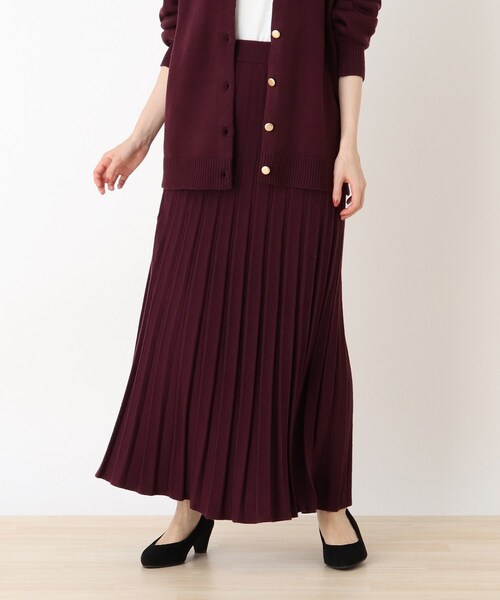 DRESKIP(ドレスキップ)の「◆もちもちプリ-ツニットスカート(スカート・レディース・ブラック/ライトベージュ/ブラウン系その他2/ベージュ系その他6/ブラック系3/パープル系・02/03/04)」の13枚目の写真