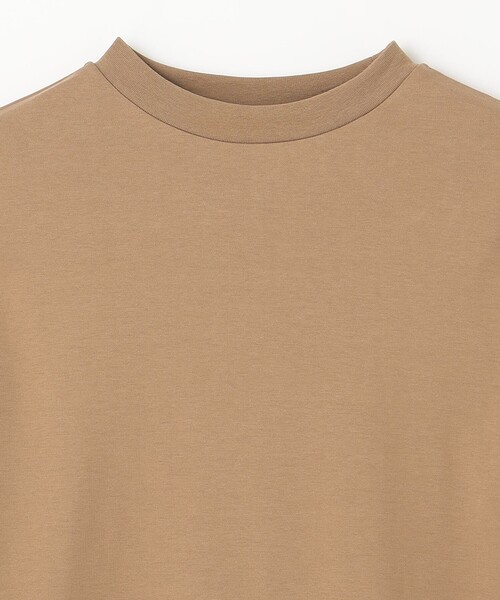 ANY（エニィ）の「プレミアムベーシックモックネック ロングTシャツ（Tシャツ/カットソー・レディース・ブラック系/グレー系/黄土色系/ベージュ系/オレンジ系・4）」の10枚目の写真