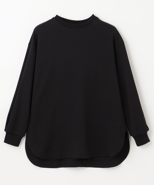 ANY（エニィ）の「プレミアムベーシックモックネック ロングTシャツ（Tシャツ/カットソー・レディース・ブラック系/グレー系/黄土色系/ベージュ系/オレンジ系・4）」の15枚目の写真