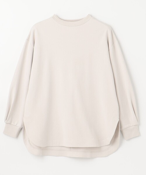 ANY（エニィ）の「プレミアムベーシックモックネック ロングTシャツ（Tシャツ/カットソー・レディース・ブラック系/グレー系/黄土色系/ベージュ系/オレンジ系・4）」の18枚目の写真