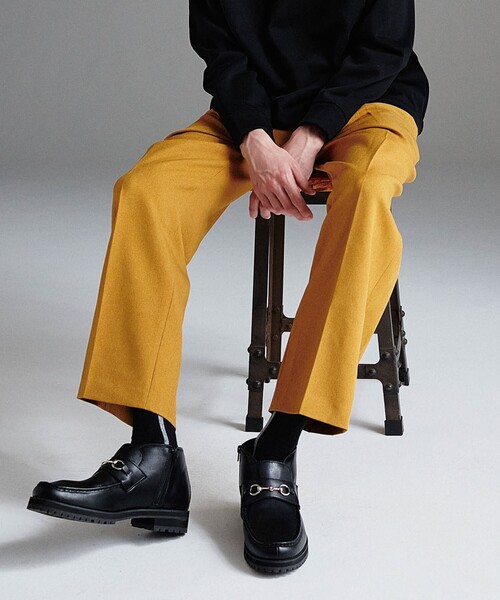 tk.TAKEO KIKUCHI(ティーケータケオキクチ)の「◆LANATECツイルインタックパンツ(その他パンツ・メンズ・ブラック/マスタード/ベージュ・02/03)」の3枚目の写真