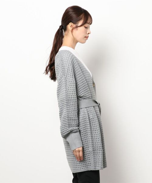RANDEBOO（ランデブー）の「Mesh loose cardigan（カーディガン/ボレロ