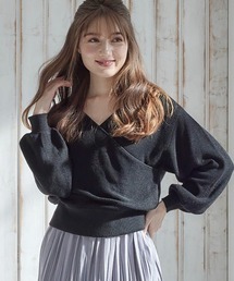 カシュクールニットプルオーバー