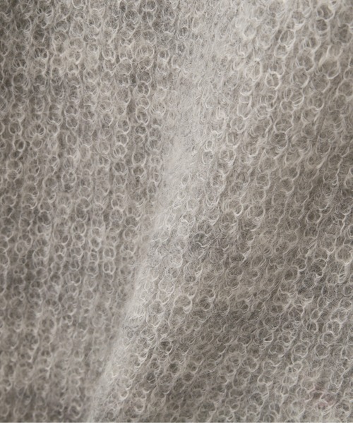 NATURAL BEAUTY BASIC（ナチュラルビューティーベーシック）の「モヘヤブレンドニット（ニット/セーター・レディース・グレー/チャコールグレー/ラベンダー・MEDIUM）」の9枚目の写真