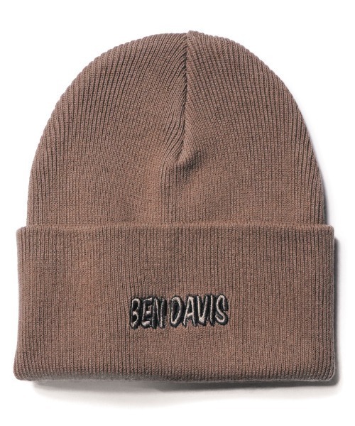 BEN DAVIS（ベンデイビス）の「《BEN DAVIS》EMBRO KNIT CAP（ニットキャップ/ビーニー・レディース・キャメル/グレー系/ブラック/ベージュ/オフホワイト/モカ/ブルー系その他/ヘザーグレー・FREE）」の6枚目の写真