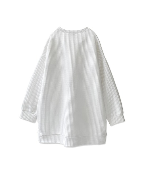 ANDGEEBEE(アンジービー)の「【UNISEX】ジャガードワッフルトップス(その他トップス・レディース・ホワイト/ブラック・MEDIUM)」の9枚目の写真