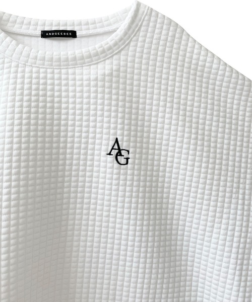 ANDGEEBEE(アンジービー)の「【UNISEX】ジャガードワッフルトップス(その他トップス・レディース・ホワイト/ブラック・MEDIUM)」の22枚目の写真