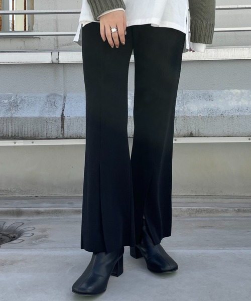 CIAOPANIC（チャオパニック）の「カットイージーパンツ（その他パンツ・レディース・グリーン/レッド/ブラック・FREE）」の2枚目の写真