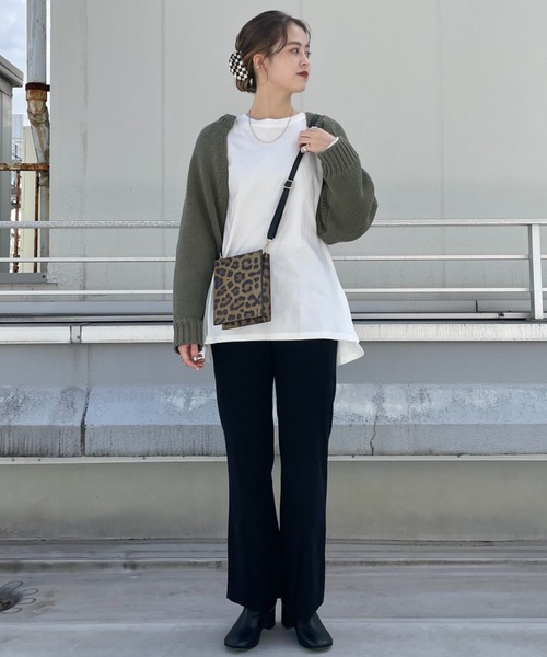 CIAOPANIC（チャオパニック）の「カットイージーパンツ（その他パンツ・レディース・グリーン/レッド/ブラック・FREE）」の7枚目の写真