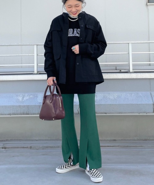 CIAOPANIC（チャオパニック）の「カットイージーパンツ（その他パンツ・レディース・グリーン/レッド/ブラック・FREE）」の12枚目の写真