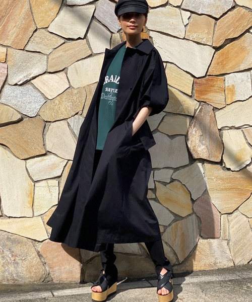 AVIE（アビィ）の「タイプライターシャツドレス（シャツワンピース