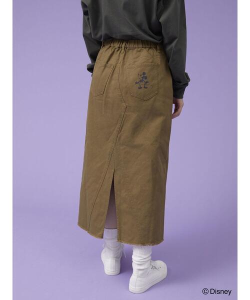 Disney（ディズニー）の「綿ツイルロングスカート/Mickey（スカート・レディース・ブラック/ベージュ・M/L）」の3枚目の写真
