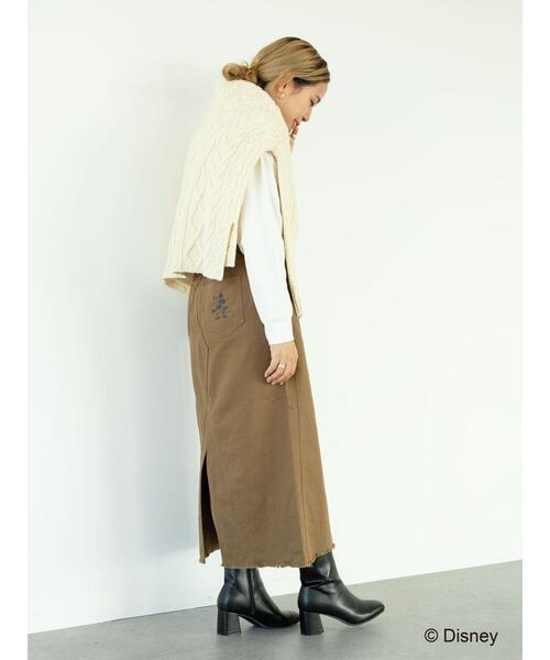 Disney（ディズニー）の「綿ツイルロングスカート/Mickey（スカート・レディース・ブラック/ベージュ・M/L）」の16枚目の写真