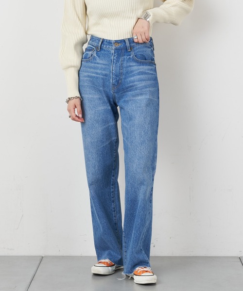 CIAOPANIC TYPY(チャオパニックティピー)の「【KATER】ストレートデニム(デニムパンツ・レディース・ブルー・SMALL/MEDIUM/LARGE)」の1枚目の写真
