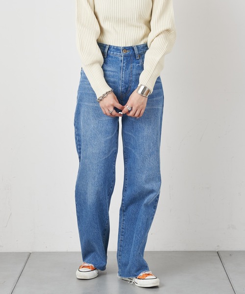 CIAOPANIC TYPY(チャオパニックティピー)の「【KATER】ストレートデニム(デニムパンツ・レディース・ブルー・SMALL/MEDIUM/LARGE)」の11枚目の写真