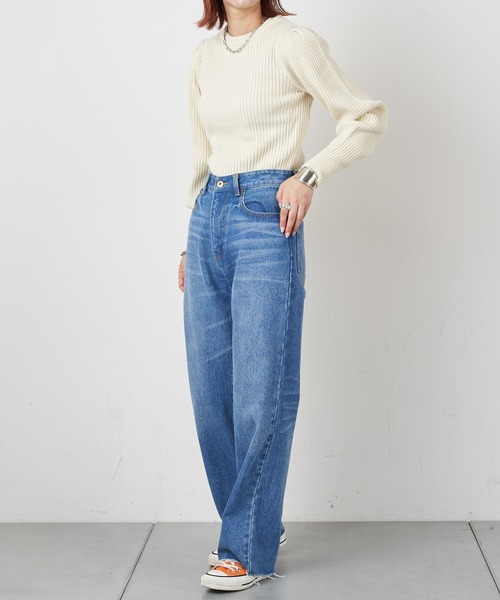 CIAOPANIC TYPY(チャオパニックティピー)の「【KATER】ストレートデニム(デニムパンツ・レディース・ブルー・SMALL/MEDIUM/LARGE)」の9枚目の写真