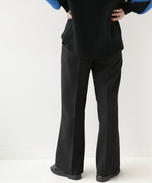 Simplicite（サンプリシテ）の「カラーイージー セミフレアパンツ◆（スラックス・レディース・ブラック/パープル/ピンク・FREE）」の5枚目の写真