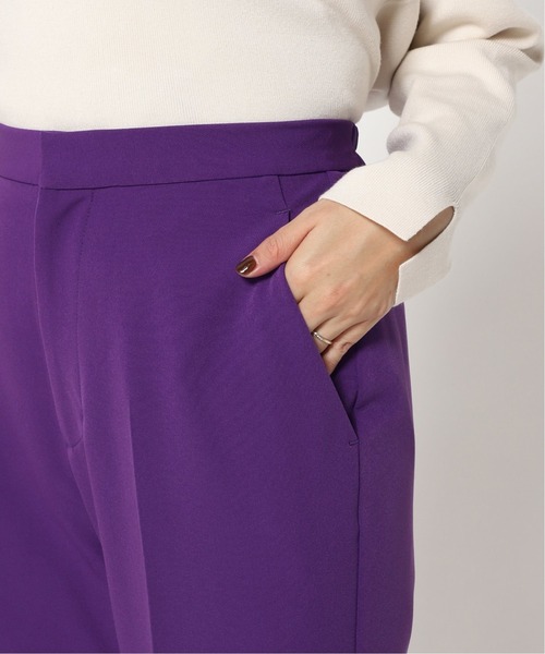 Simplicite（サンプリシテ）の「カラーイージー セミフレアパンツ◆（スラックス・レディース・ブラック/パープル/ピンク・FREE）」の11枚目の写真