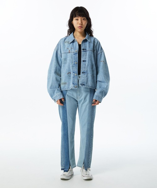 Kurowear Jacket KURO(クロ)の「【KURO】ALTERNATIVE PATTERN CROSSED DENIM JACKET(デニムジャケット)」 - WEAR