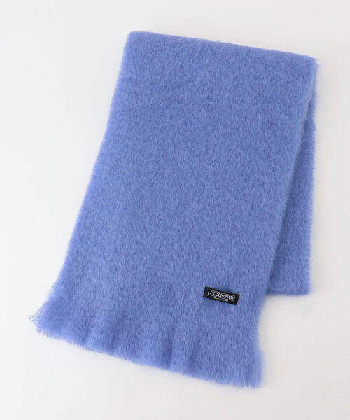 NOLLEY’S(ノーリーズ)の「【FOXFORD/フォックスフォード】モヘヤマフラー(マフラー・レディース・ブルー/ライトグリーン/アイボリー/パープル/グリーン系その他/イエロー/パープル系その他2・FREE)」の4枚目の写真
