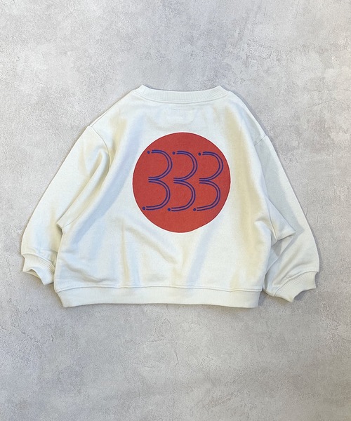 HOGAN RANCH WEAR(ホーガンランチウエア)の「イラストワイドトレーナー/H-6870(80~130cm)(スウェット・キッズ・ライトグレー/ミント/オフホワイト・110/130/95/100/90/80/120)」の6枚目の写真