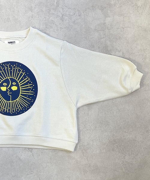 HOGAN RANCH WEAR(ホーガンランチウエア)の「イラストワイドトレーナー/H-6870(80~130cm)(スウェット・キッズ・ライトグレー/ミント/オフホワイト・110/130/95/100/90/80/120)」の10枚目の写真