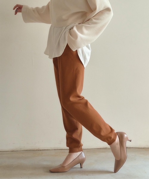 titivate(ティティベイト)の「ニットジョガーパンツ(その他パンツ・レディース・アイボリー/キャメル/ブラック・S/M/L)」の7枚目の写真