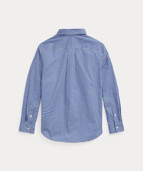 POLO RALPH LAUREN CHILDRENSWEAR（ポロ ラルフ ローレン チルドレンズウェア）の「ギンガム コットン ポプリン シャツ（シャツ/ブラウス・キッズ・ブルー・S/M/L/XL）」の5枚目の写真