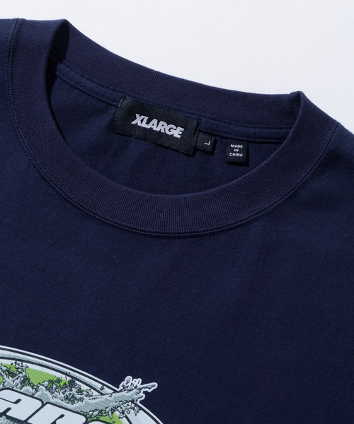 XLARGE（エクストララージ）の「X-TREME SPORTS LOGO TEE（Tシャツ/カットソー・メンズ・ホワイト/ブラック/ネイビー・S/M/L/XL）」の9枚目の写真
