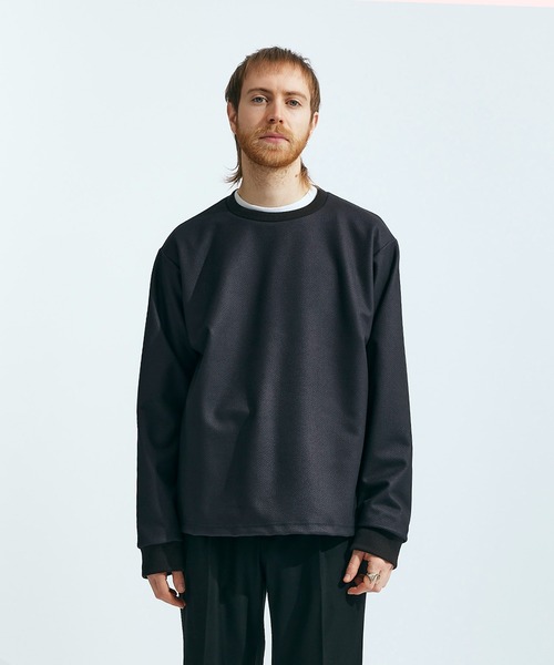 UNITED TOKYO(ユナイテッドトウキョウ)の「ダウンファブリックプルオーバー(Tシャツ/カットソー・メンズ・ブラック/アイボリー・1/2/3)」の12枚目の写真