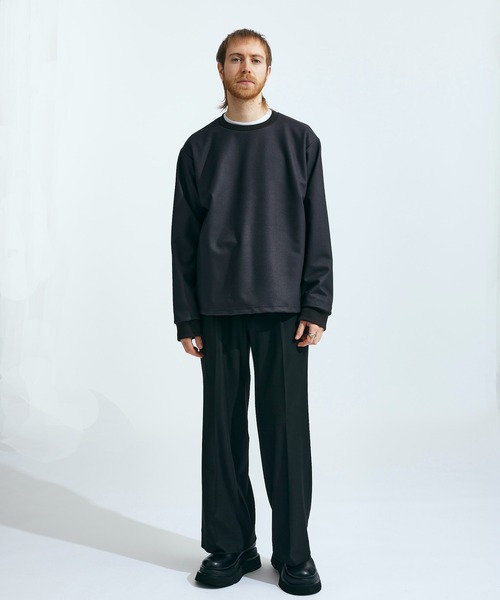 UNITED TOKYO(ユナイテッドトウキョウ)の「ダウンファブリックプルオーバー(Tシャツ/カットソー・メンズ・ブラック/アイボリー・1/2/3)」の17枚目の写真