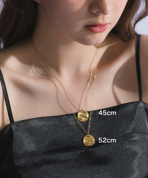 muku(ムク)の「金属アレルギー対応 スクラッチコインネックレス/ サージカルステンレス(ネックレス・レディース・シルバー/ゴールド・52/45)」の18枚目の写真