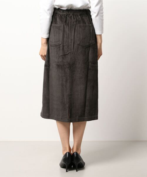 Samansa Mos2（サマンサ モスモス）の「ボックススカート（スカート・レディース・ベージュ/サックスブルー/チャコール・ﾌﾘ-）」の5枚目の写真